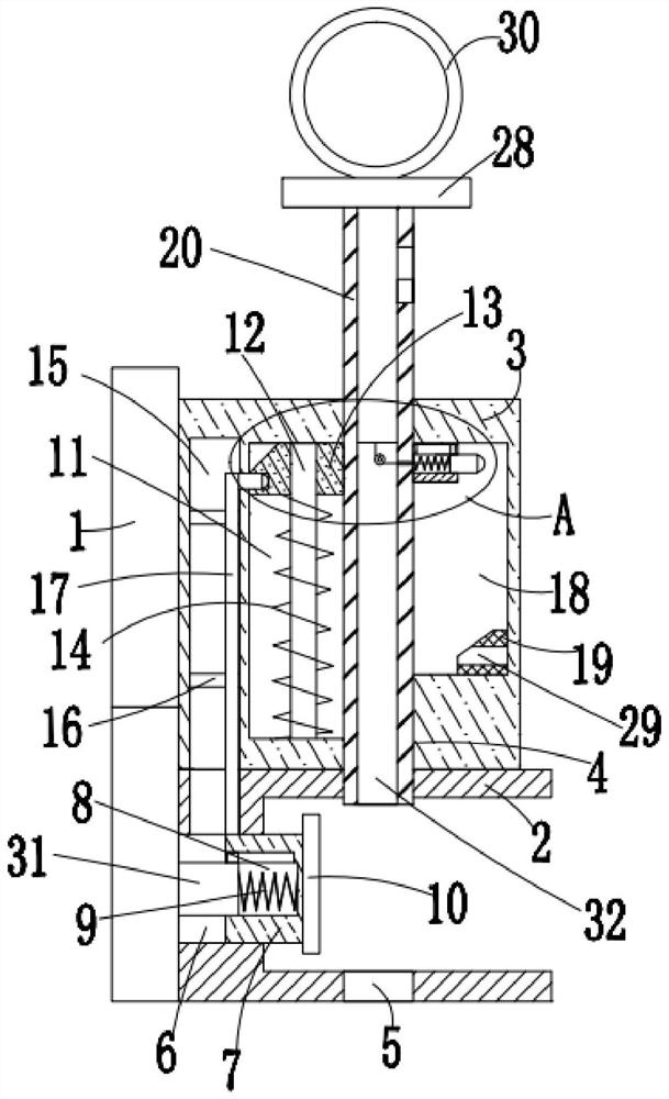 Connecting device used between airport trailers