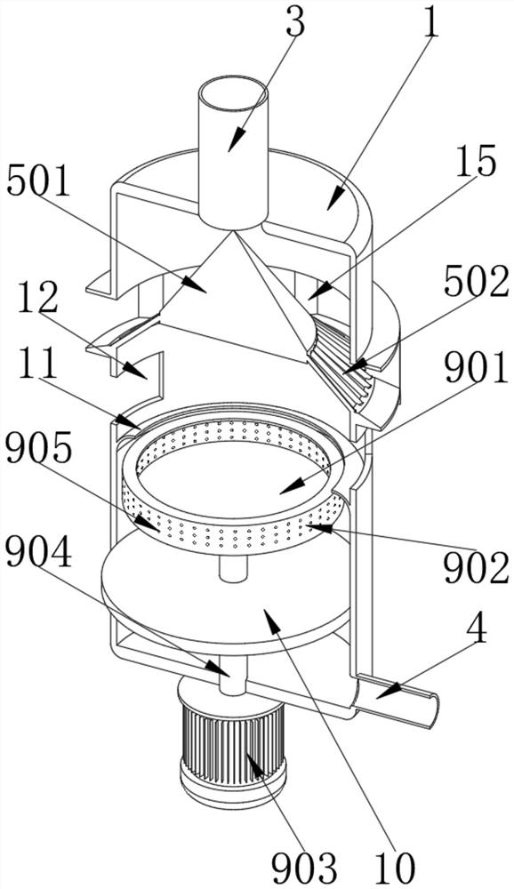 Filling integrated sewage recovery device for variable pipeline flow plugging simulation test