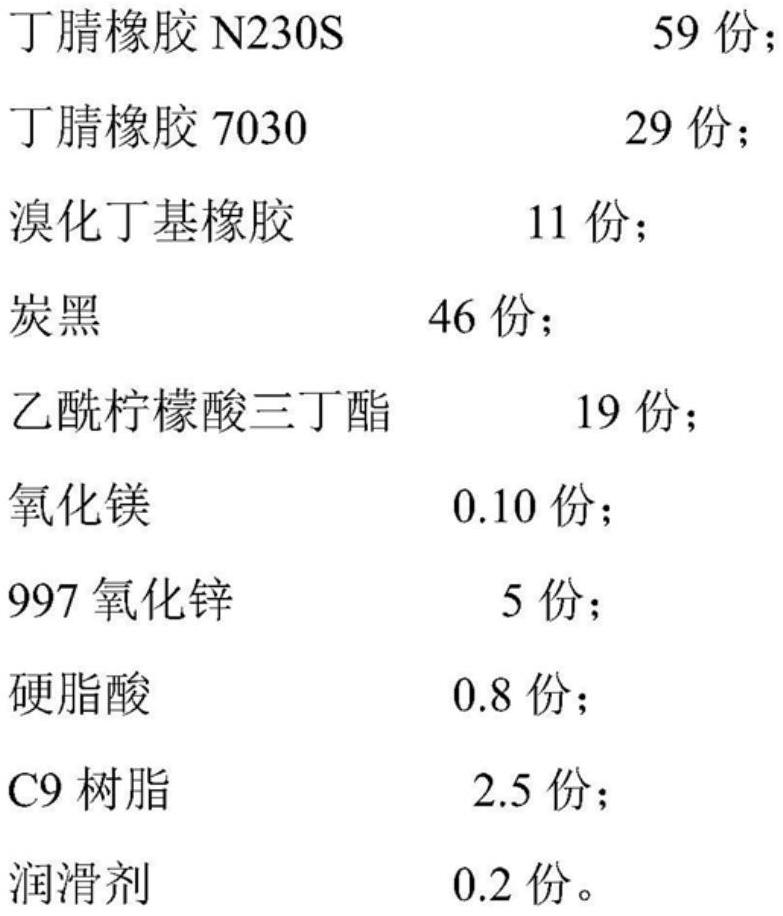 Formula and production process of a kind of oil-water type anti-slip material