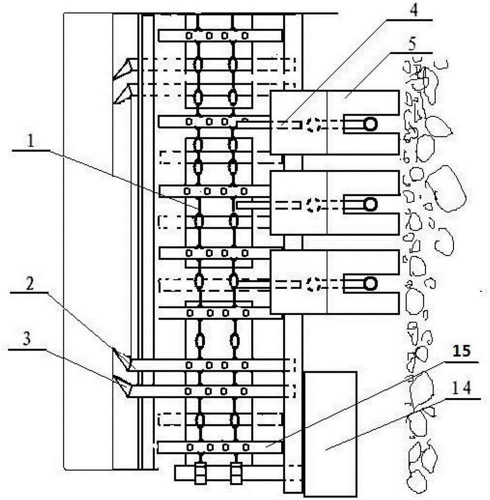 A scraper type coal mining machine