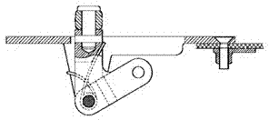 Unhooked anti-touch locking mechanism