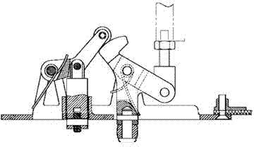 Unhooked anti-touch locking mechanism