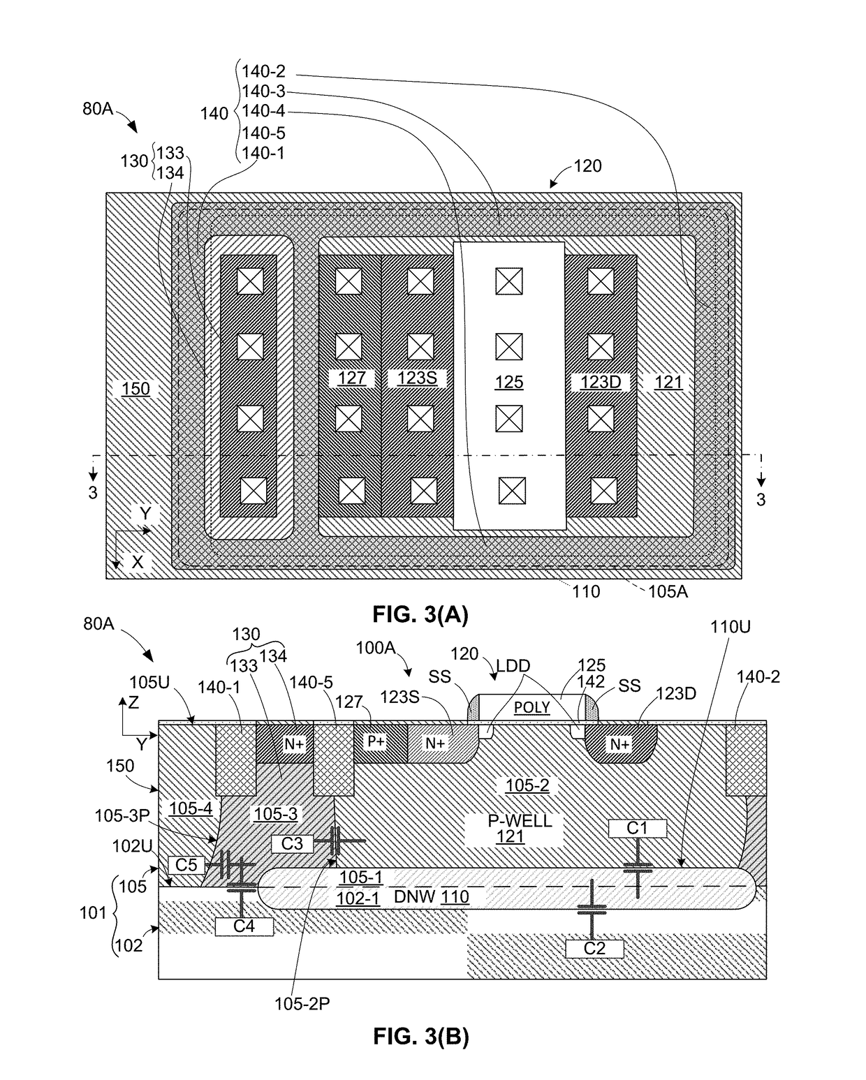 Bulk CMOS RF Switch With Reduced Parasitic Capacitance
