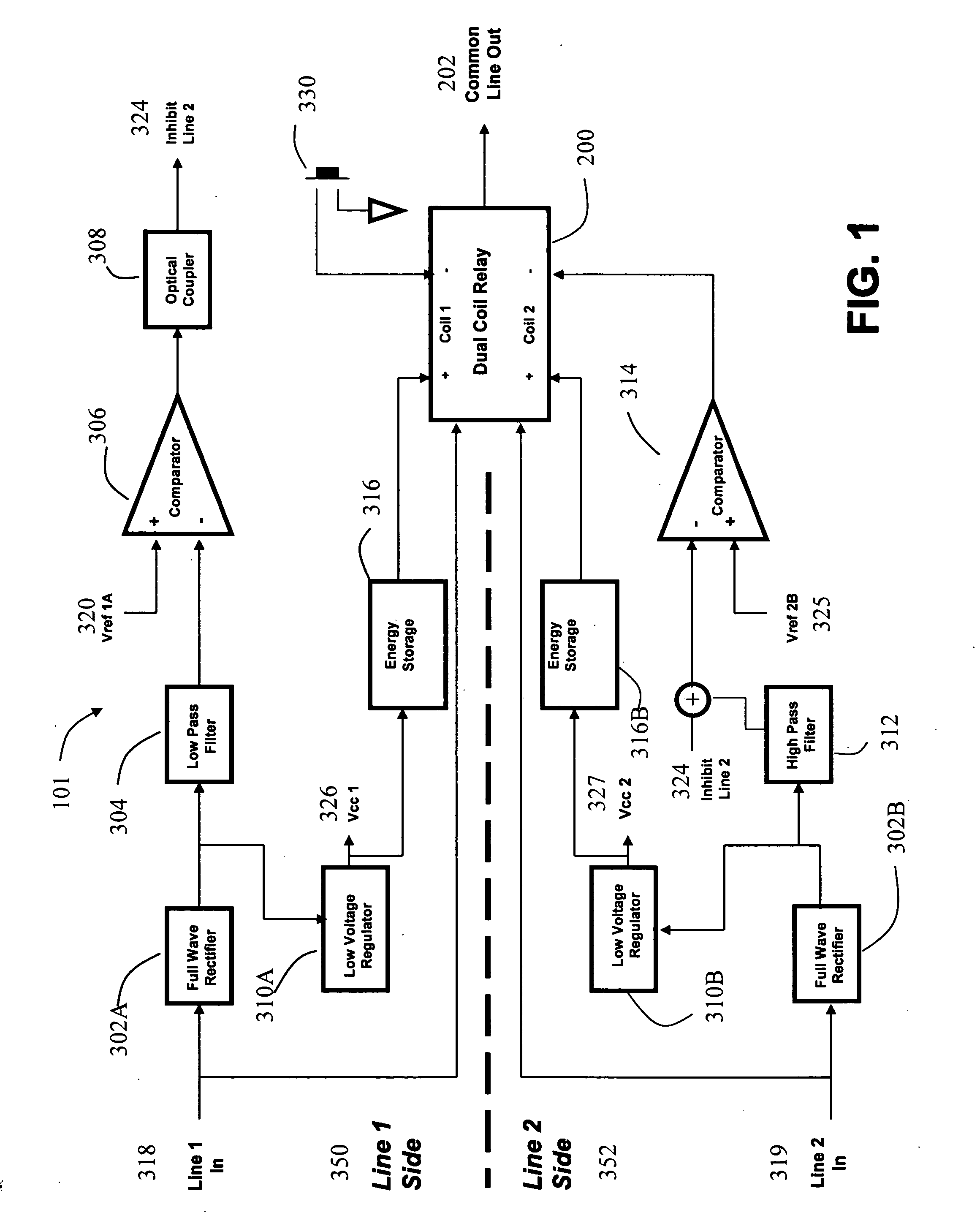 Method and apparatus for alternatively switching between phone service lines
