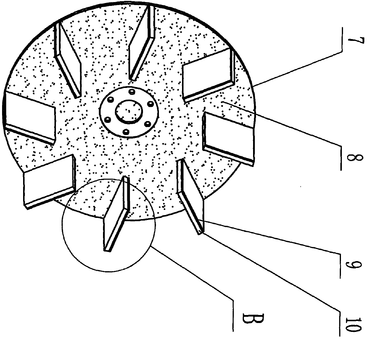 Diatomite selecting throwing machine device