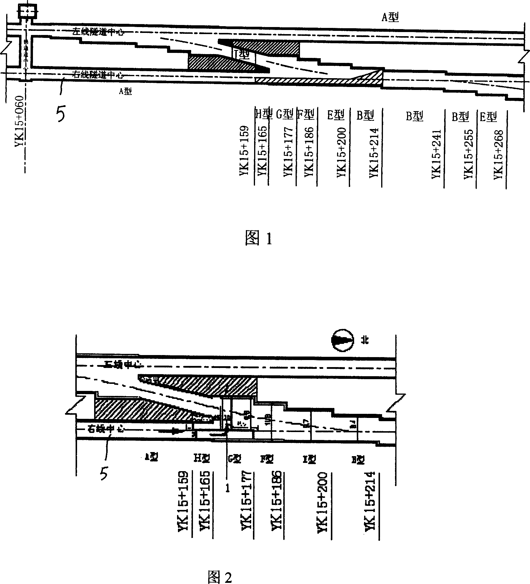 Rapid-construction method for rapid change of small-section into large-section tunnel