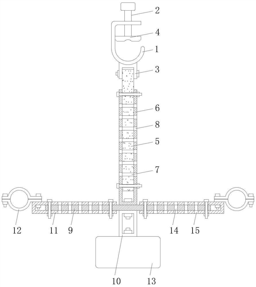 Double-bundle conductor jumper bracket mounting structure