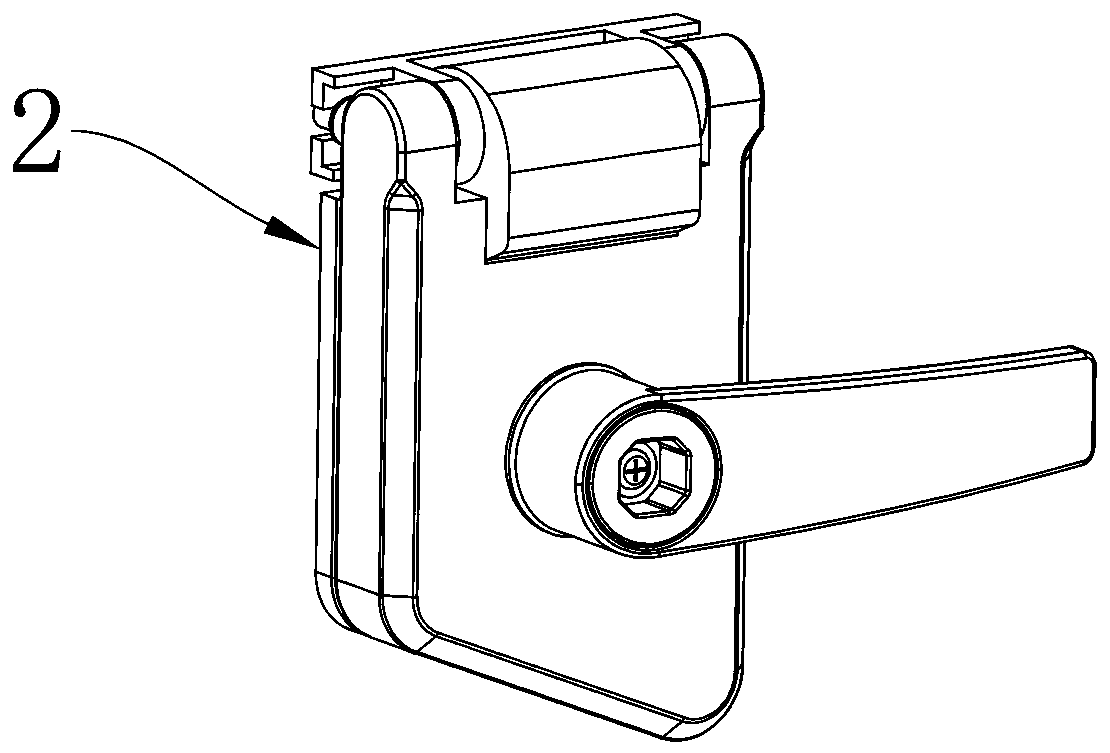 Lock with hinge function