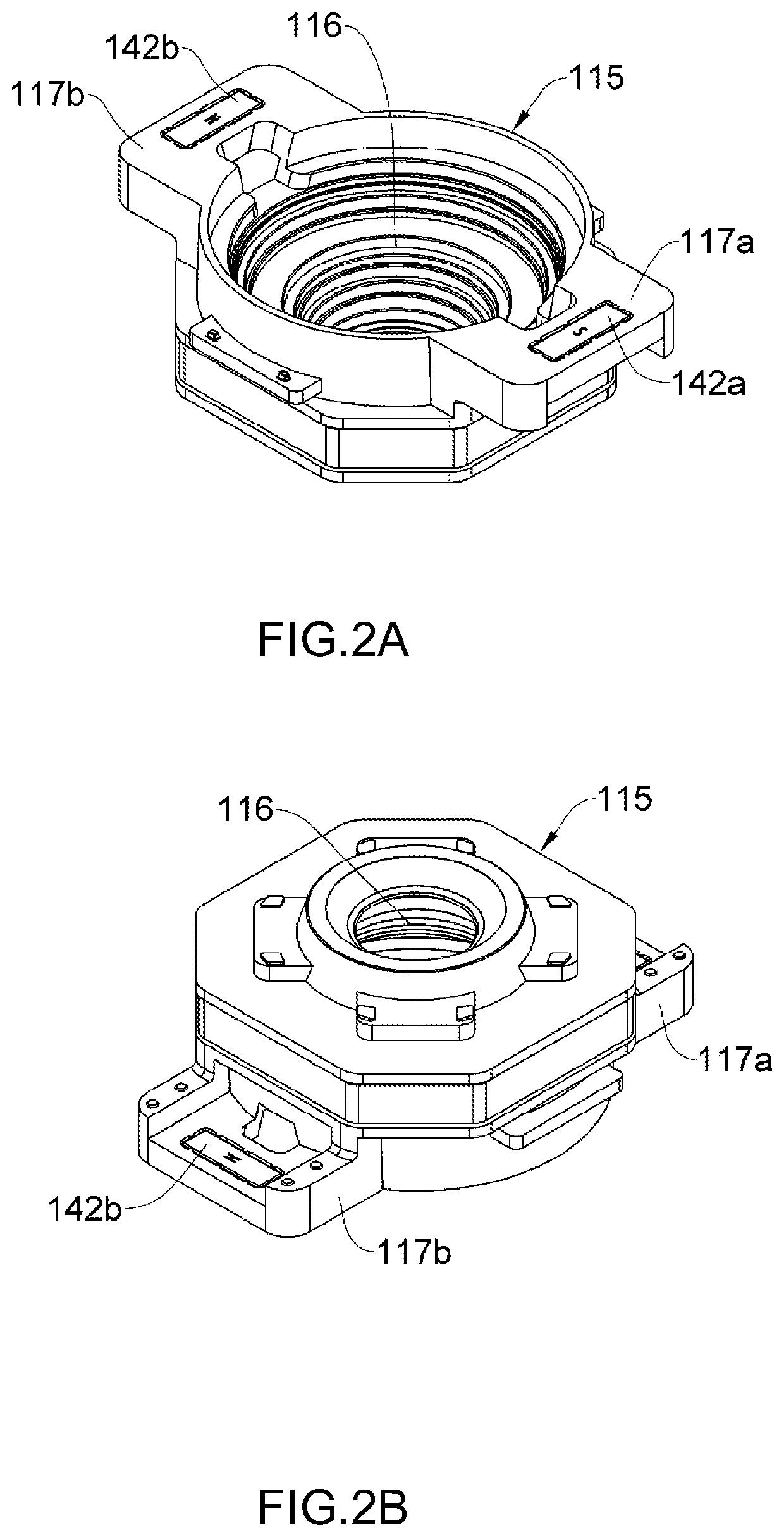 Photographing lens assembly, lens assembly driving module and electronic device