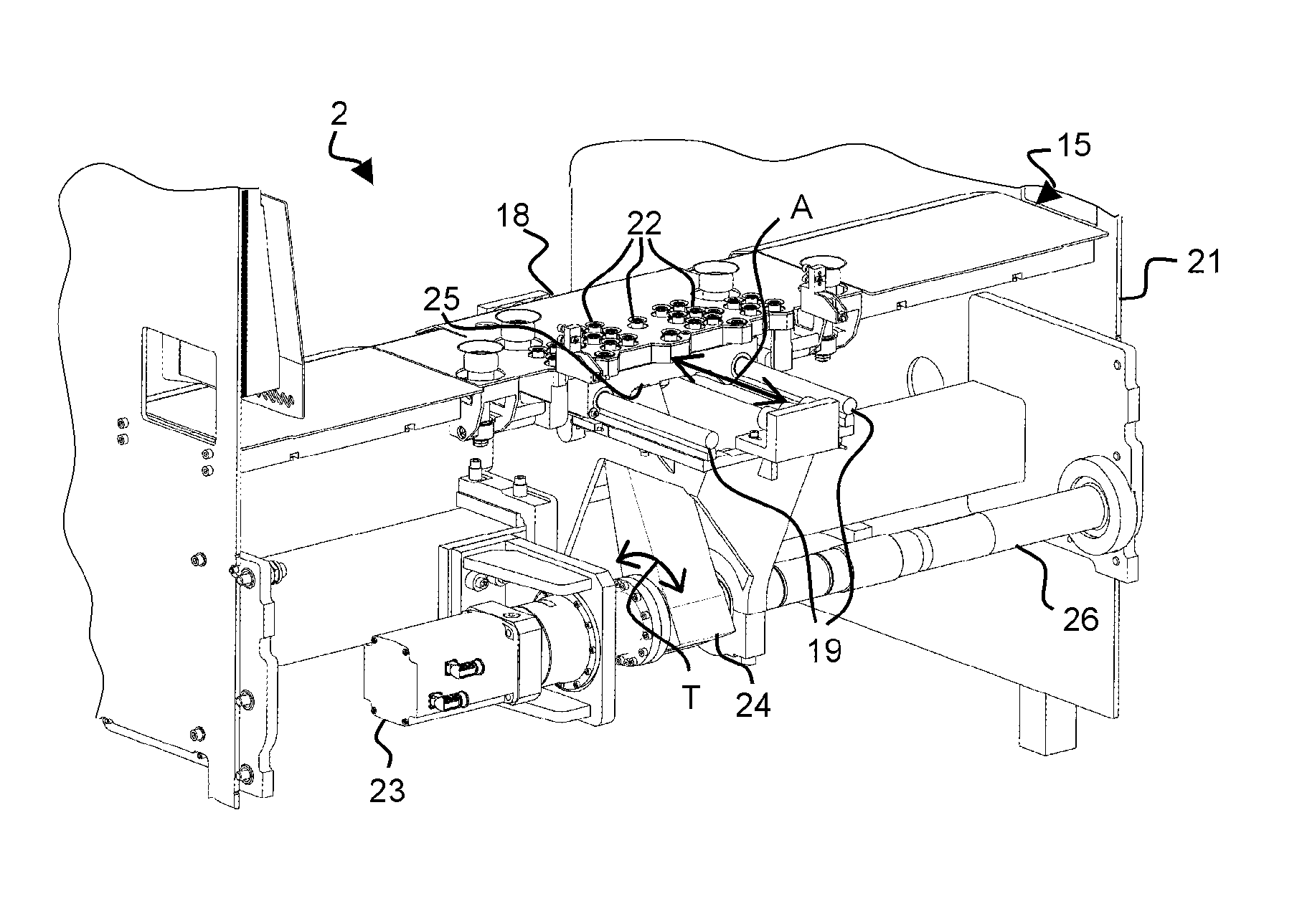 Device for positioning a plate element in an infeed station of a processing machine