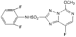 Weeding composition containing halosulfuron-methyl and florasulam