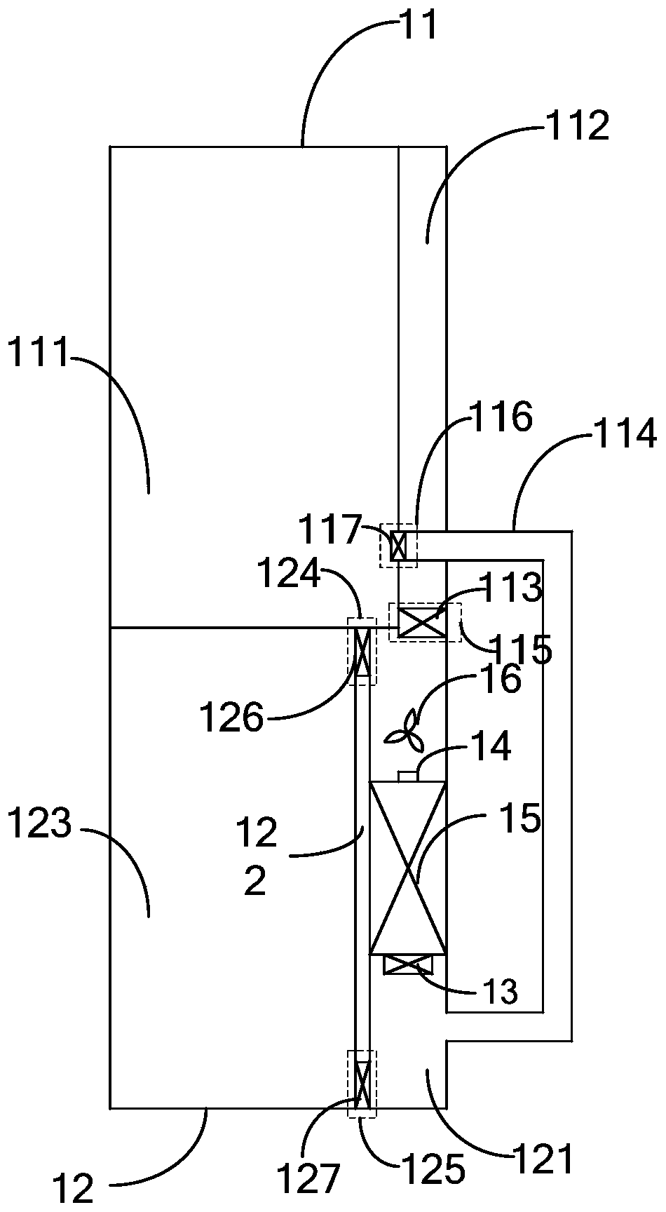 A kind of air-cooled refrigerator and defrosting control method thereof