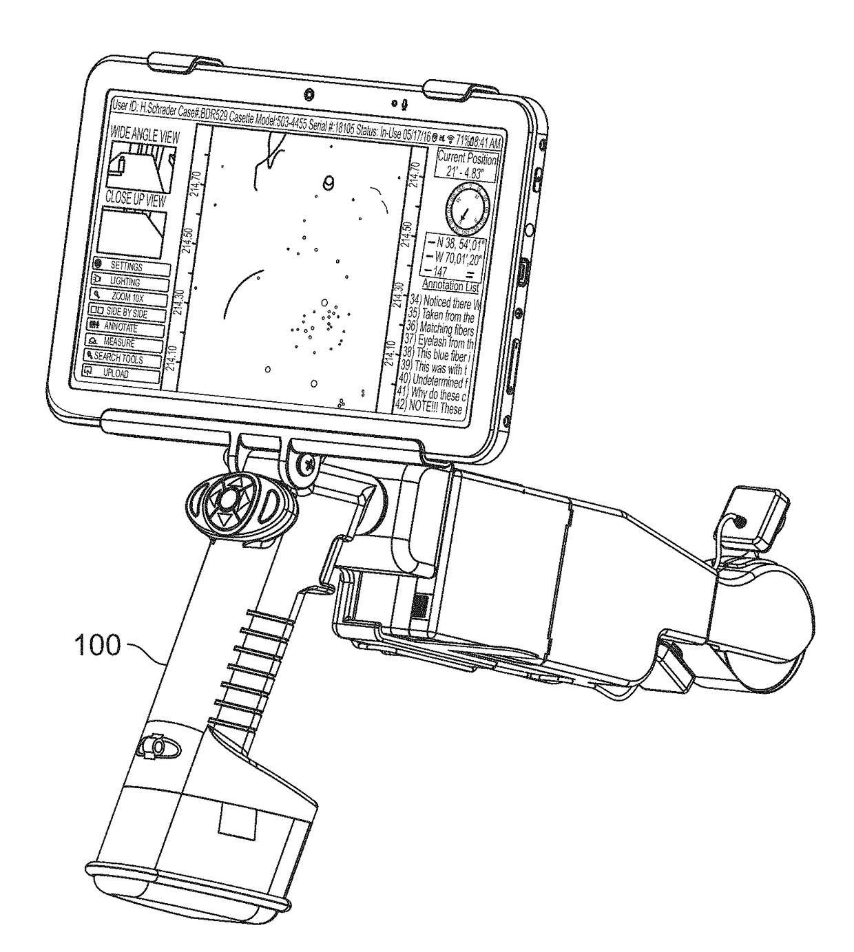 Forensic trace evidence material collection, analysis and distribution system