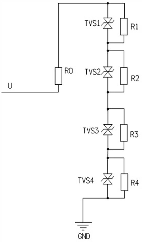 Capacitive high-voltage self-powered power supply and measurement integrated device