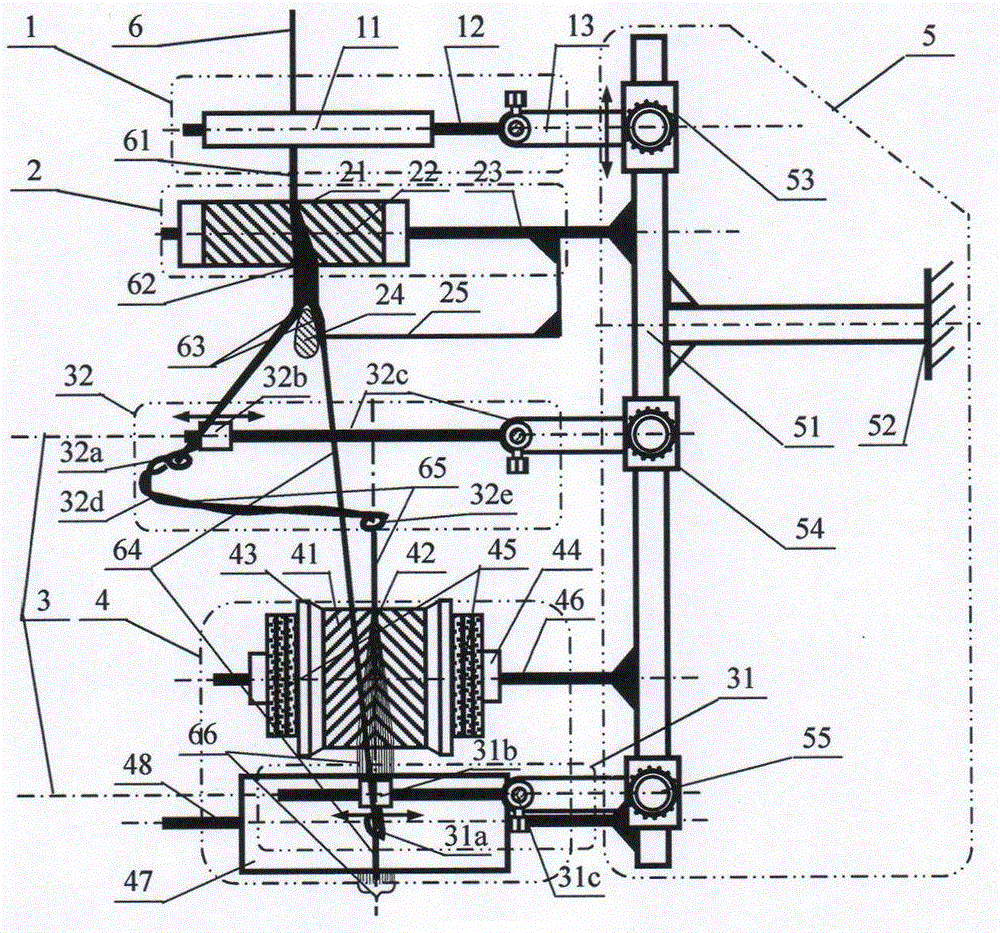 Re-expanding and clustering compound filament spreading device, method and application of asymmetric spreading and splitting