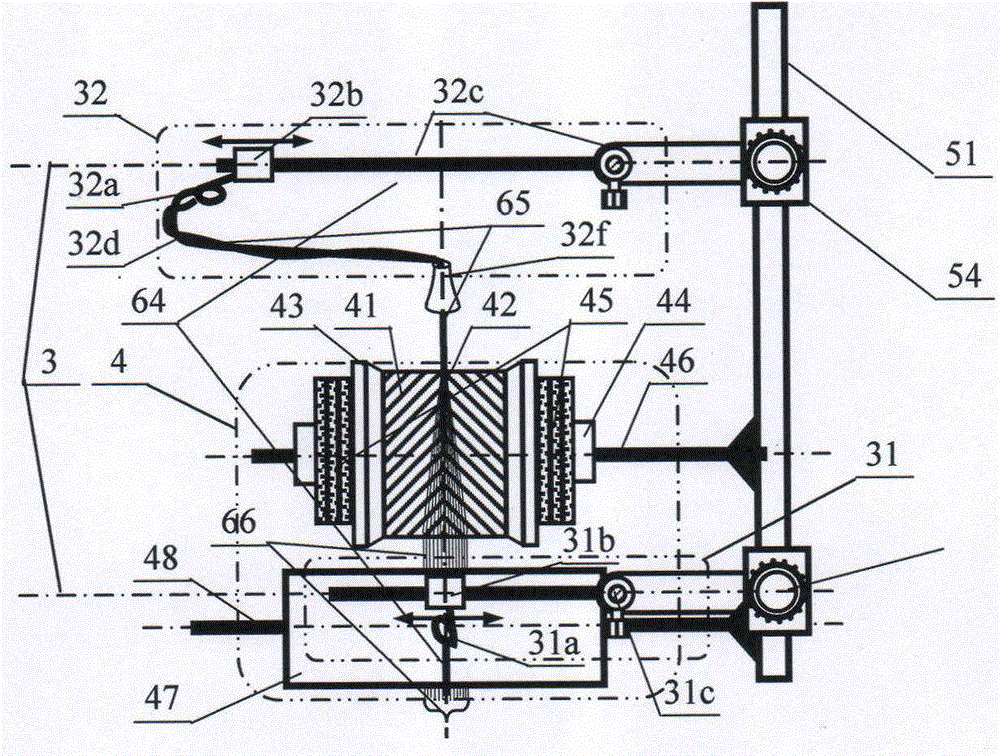 Re-expanding and clustering compound filament spreading device, method and application of asymmetric spreading and splitting