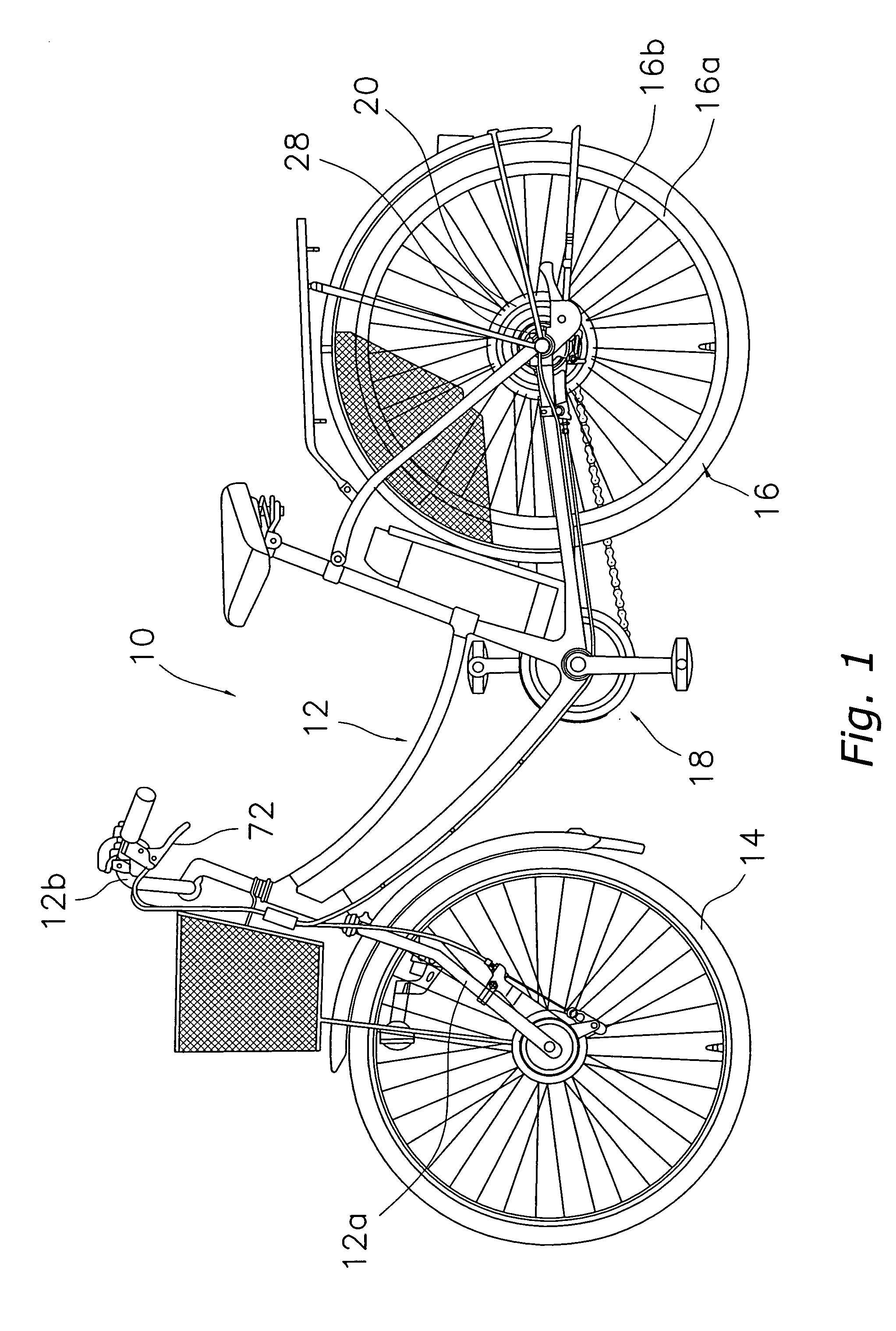 Bicycle wheel driving device