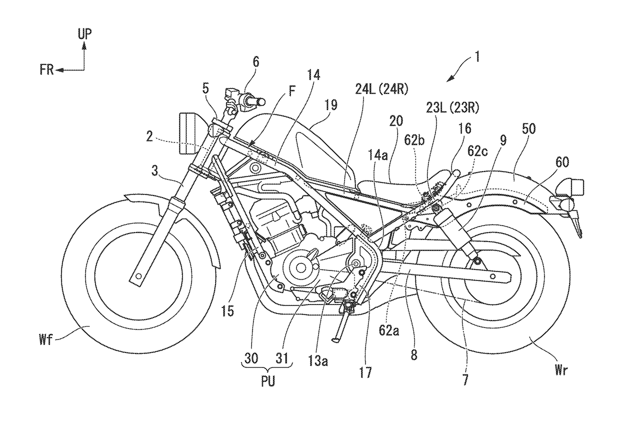 Seat attachment structure of saddle riding vehicle