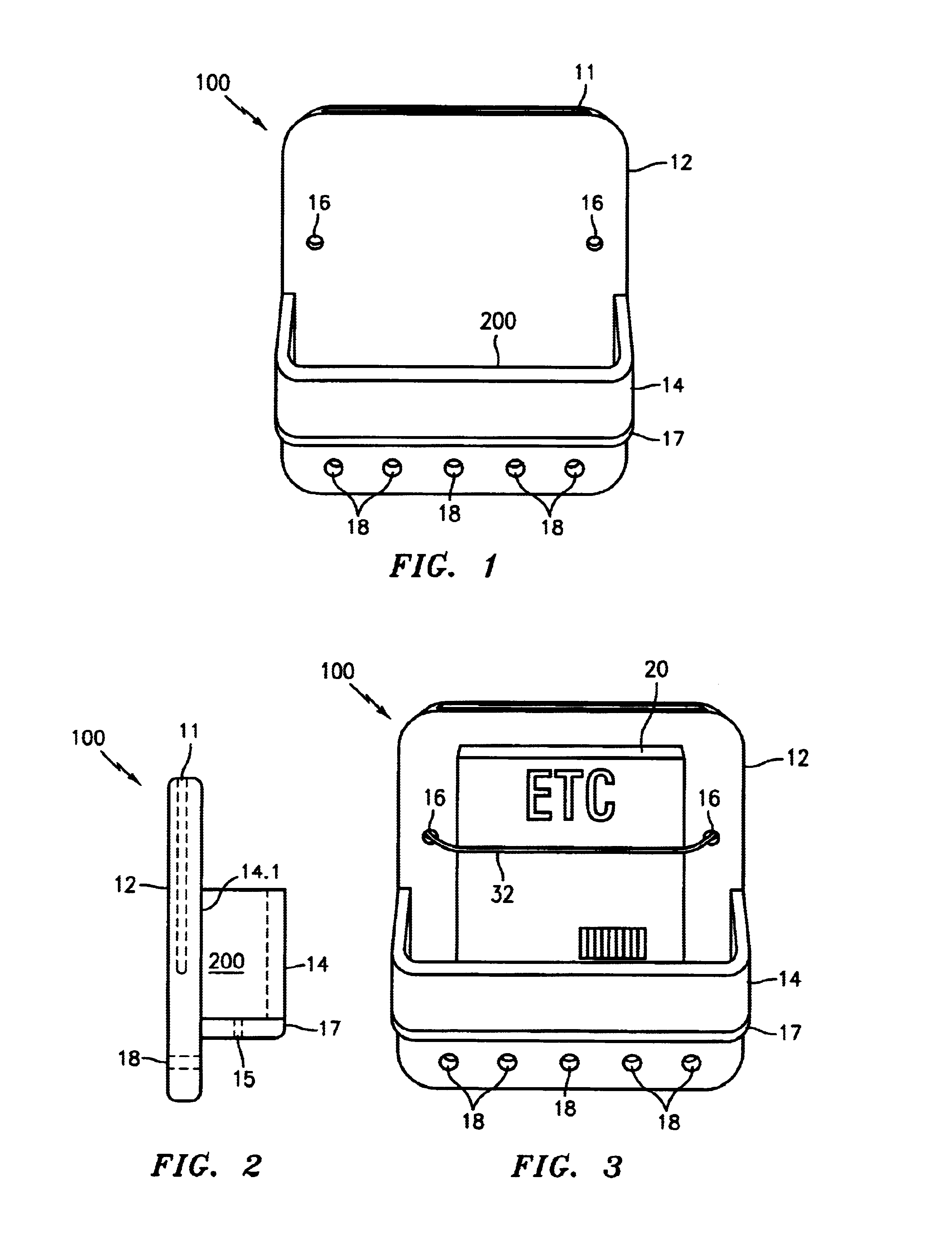 Electronic toll collection tag holder for a motorcycle