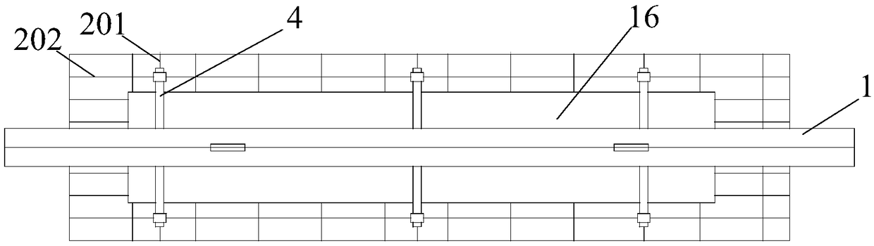 Clamp used in automobile die foam model shower coating process