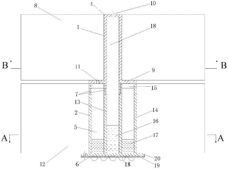 Gravity type flat heat pipe radiator for cooling LED