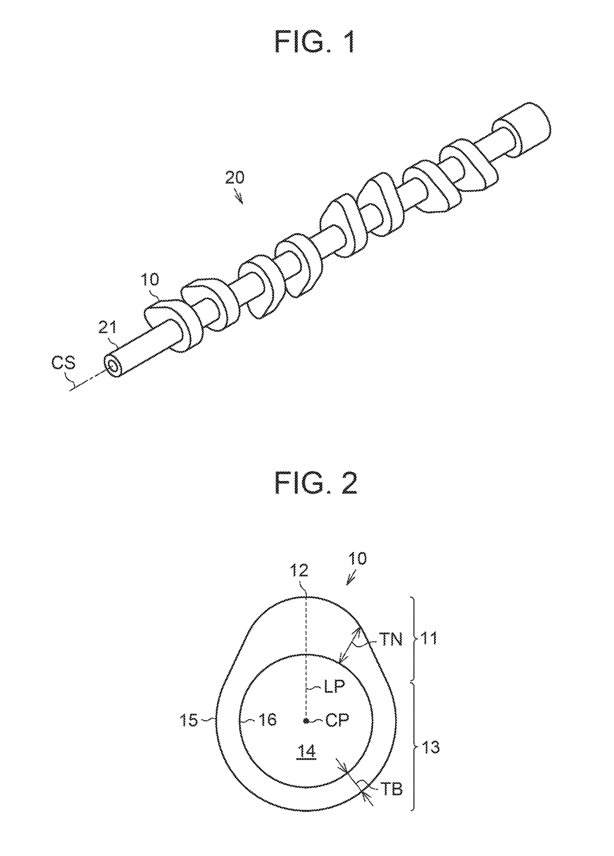 Heat treatment method for cam piece