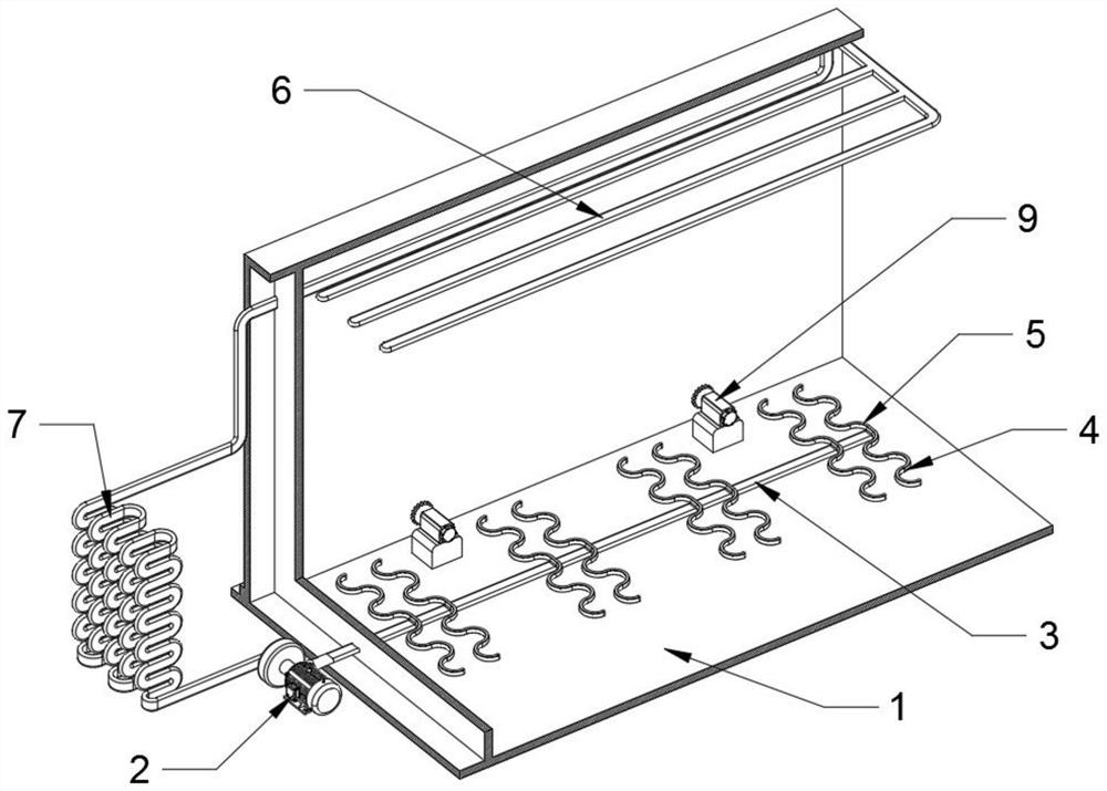 A circulating greenhouse mechanism based on flue-cured tobacco room