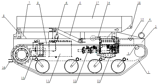 River network mire crawler-type carrier vehicle