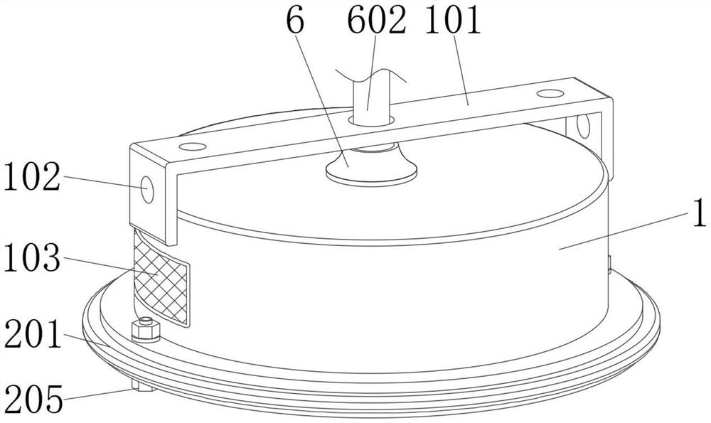 LED explosion-proof lamp with rapid pressure adjusting mechanism