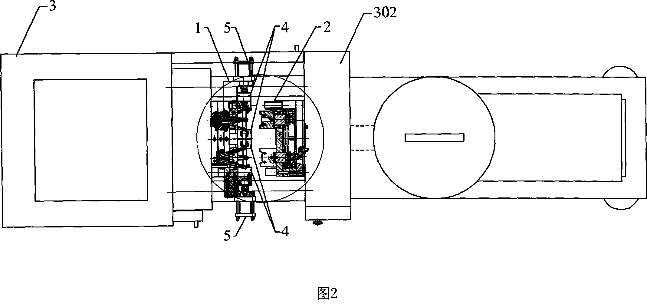 Die for injecting and blowing plastic hollow container forming container by one-step method and single working-station, and application thereof