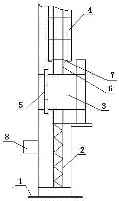 Assembling device of continuous beam pier construction support