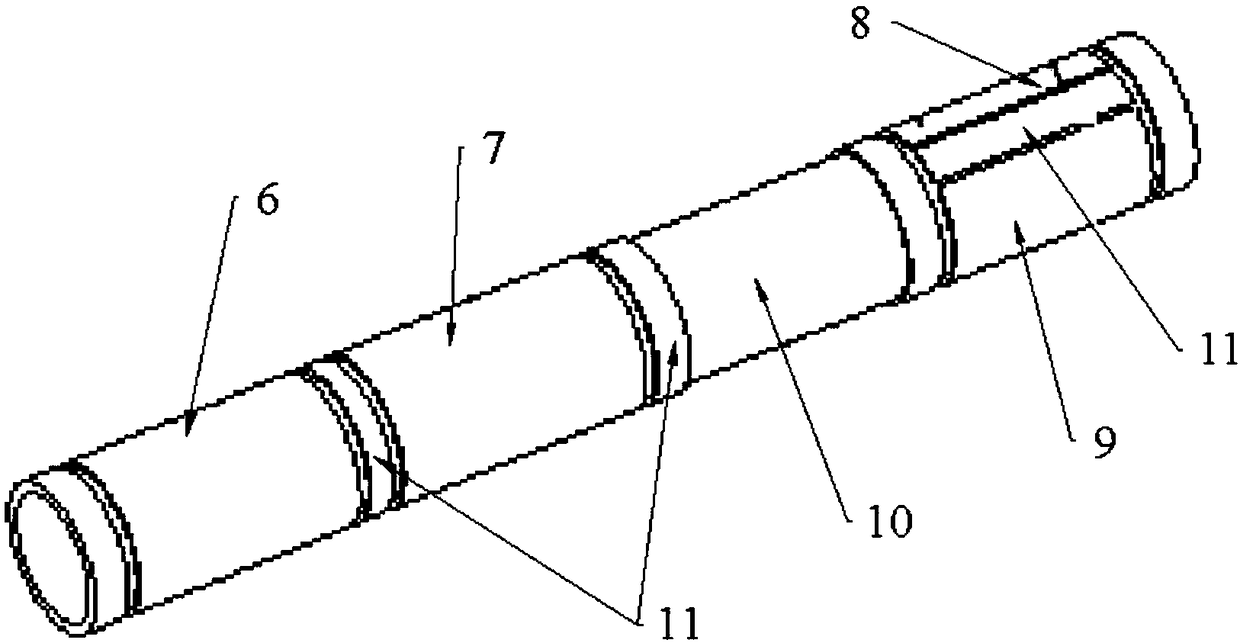 Mass flow measuring device for gas-solid two-phase flow