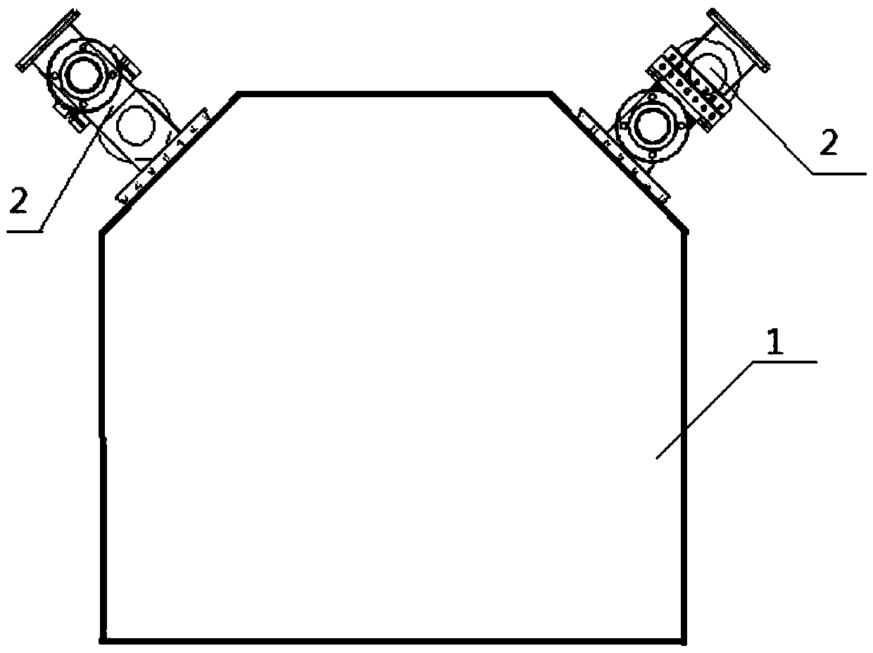 A microwave biomass cracking device