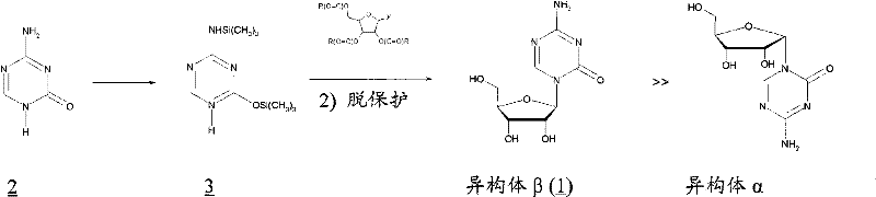 Process for the synthesis of azacitidine and decitabine