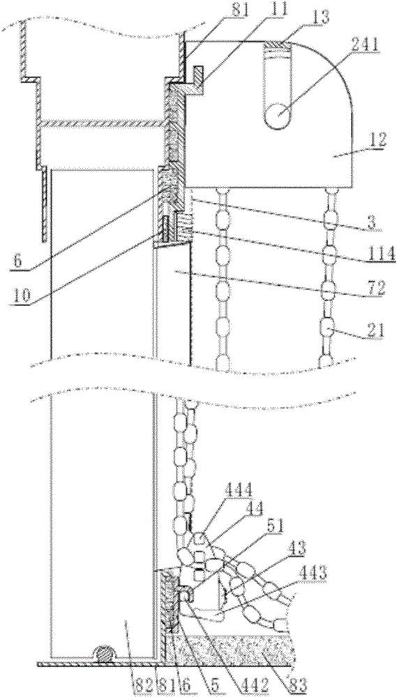 A universal anti-mosquito rolling shutter screen device