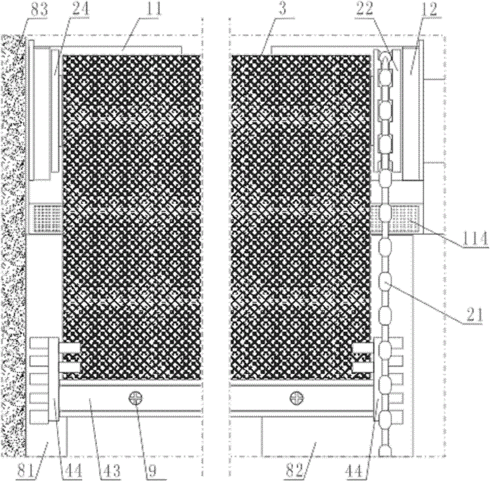 A universal anti-mosquito rolling shutter screen device