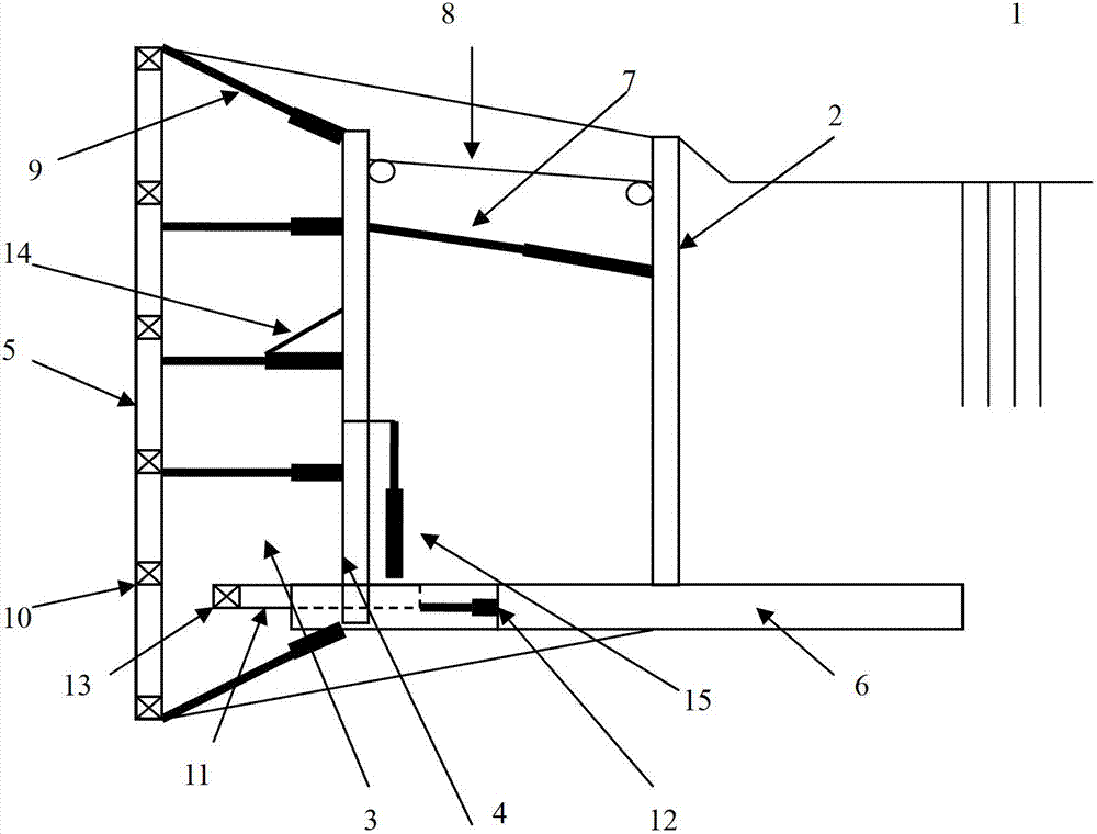 Abutting-joint awning comprising distance meters