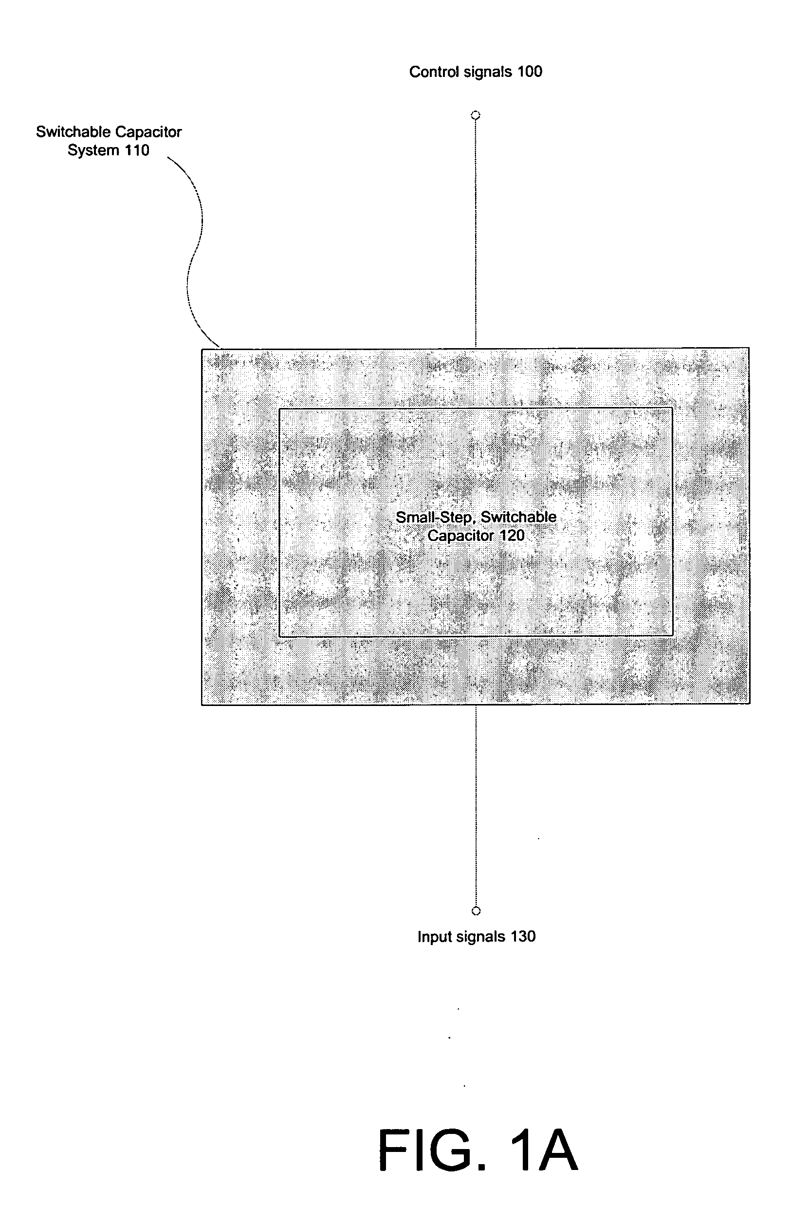 Small-step, switchable capacitor