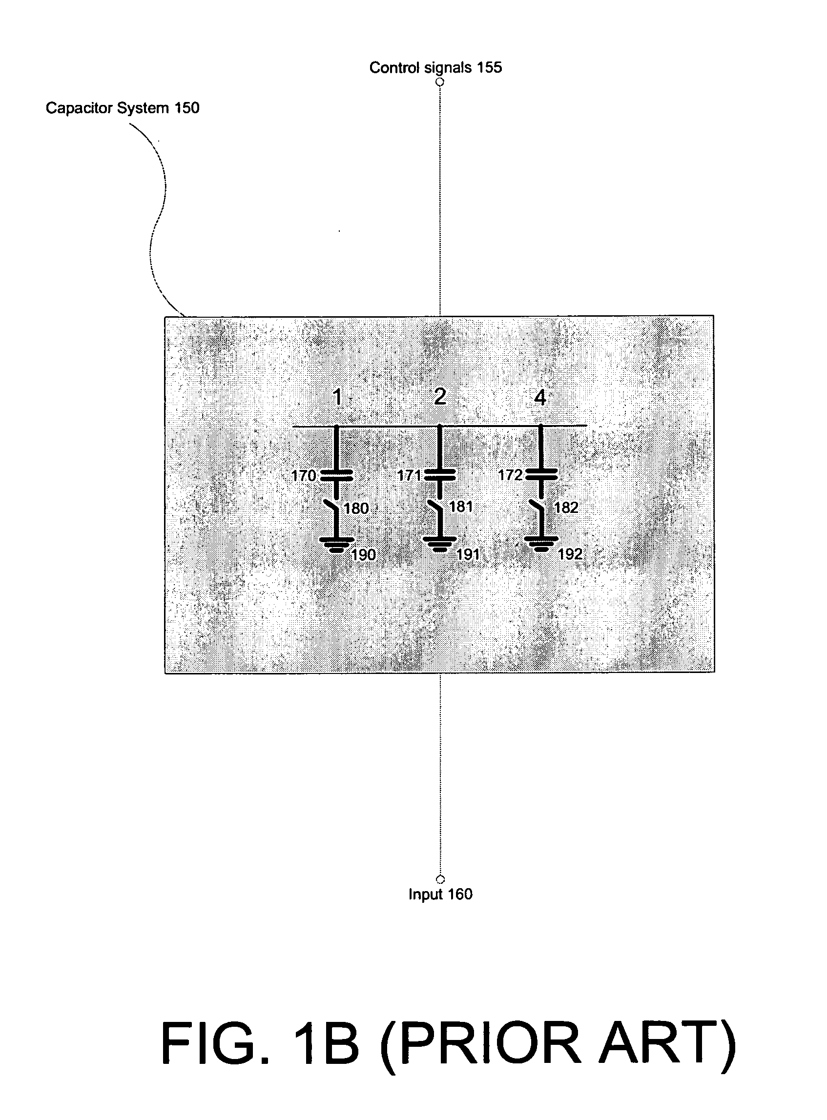 Small-step, switchable capacitor