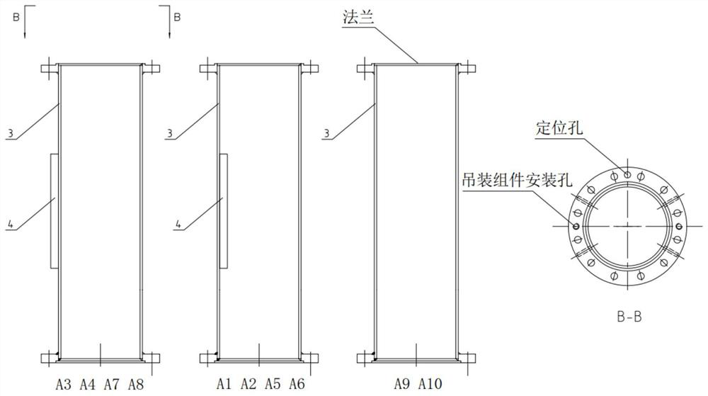 In-cabin installation method of riser monitoring system of floating production storage and unloading device