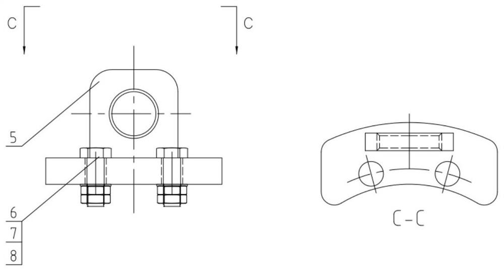 In-cabin installation method of riser monitoring system of floating production storage and unloading device