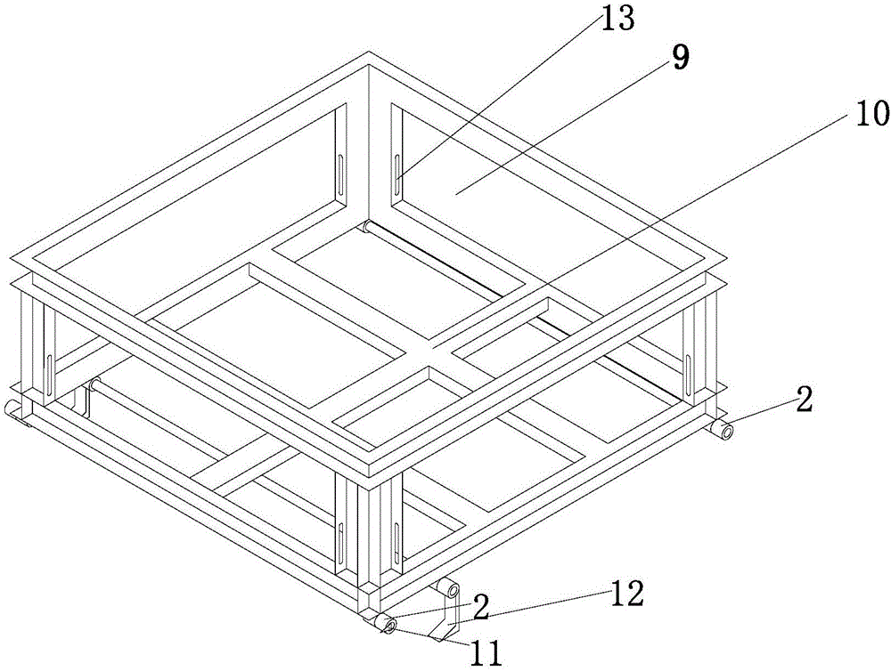 Three-dimensional physical similarity simulation experimental frame with adjustable angle