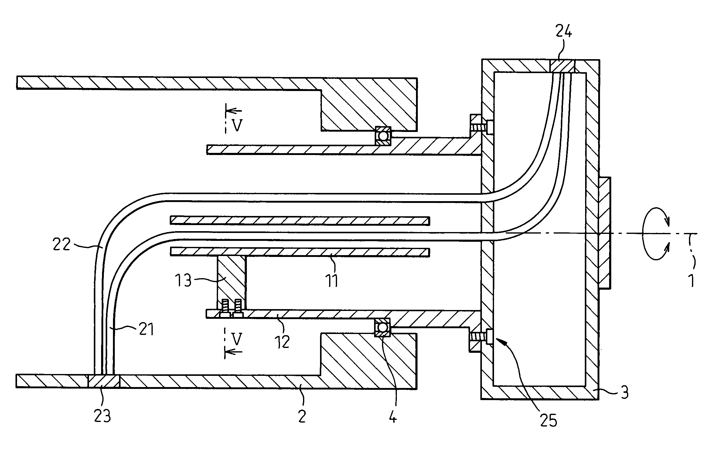 Device for laying line elements
