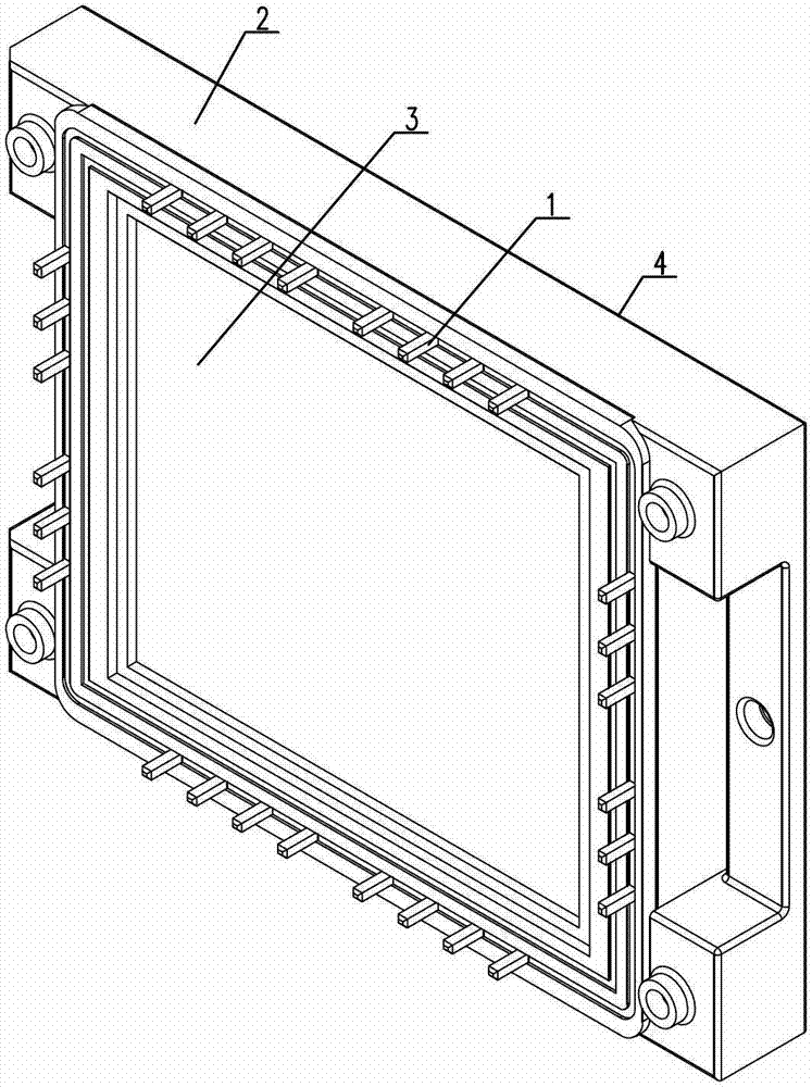 Connection structure of intelligent power module terminal