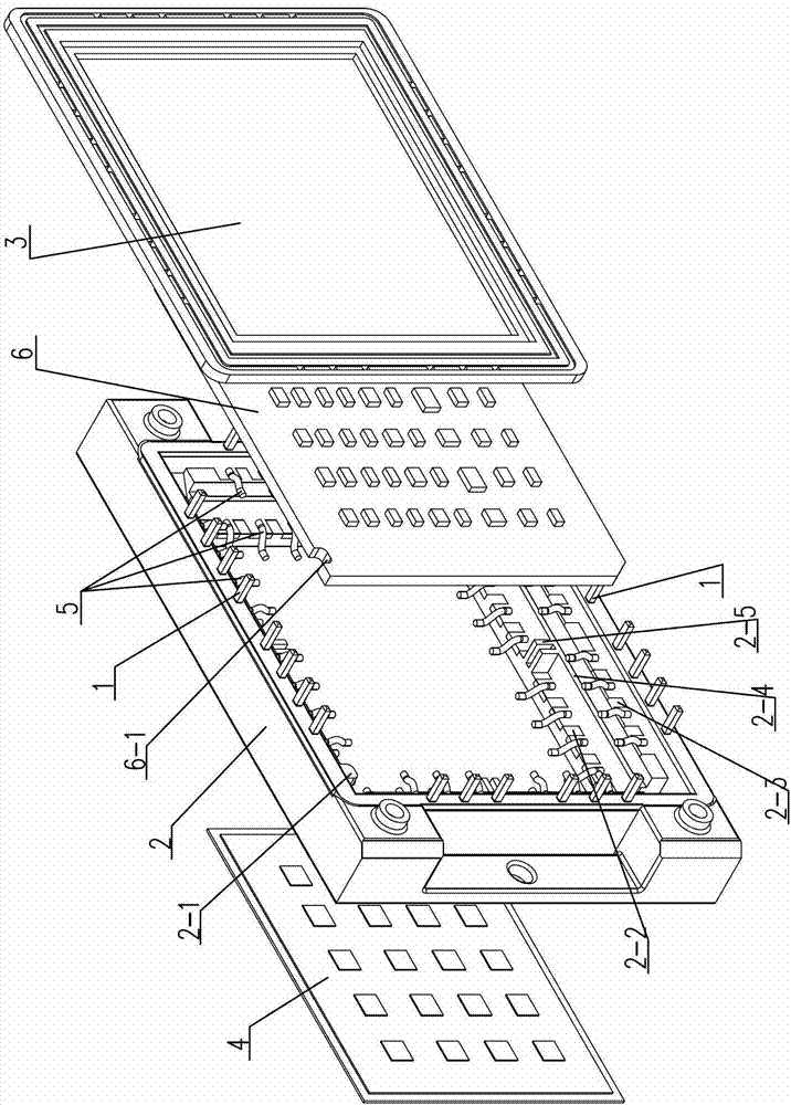 Connection structure of intelligent power module terminal