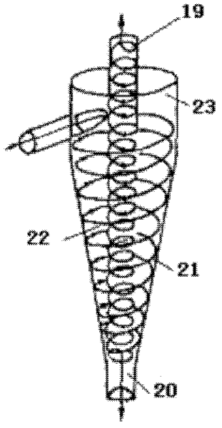 Spiral-flow type crystal phosphorous removal reactor