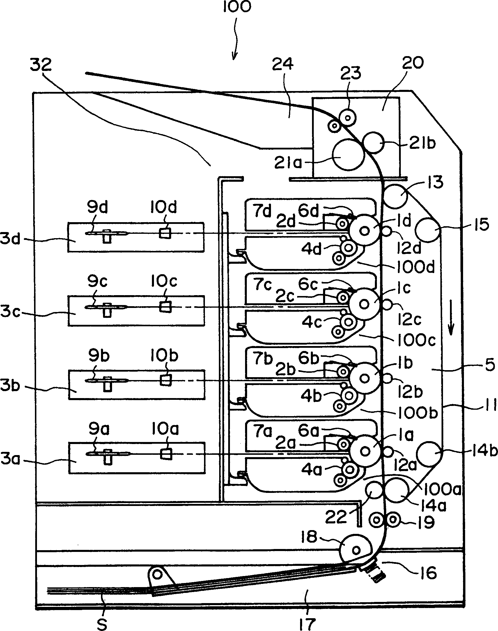 Process-box, electronic photosensitive drum, electronography device and color electronography device