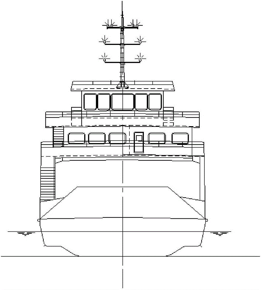 Vehicle-passenger ferry provided with energy storage unit type hybrid electric propelling system