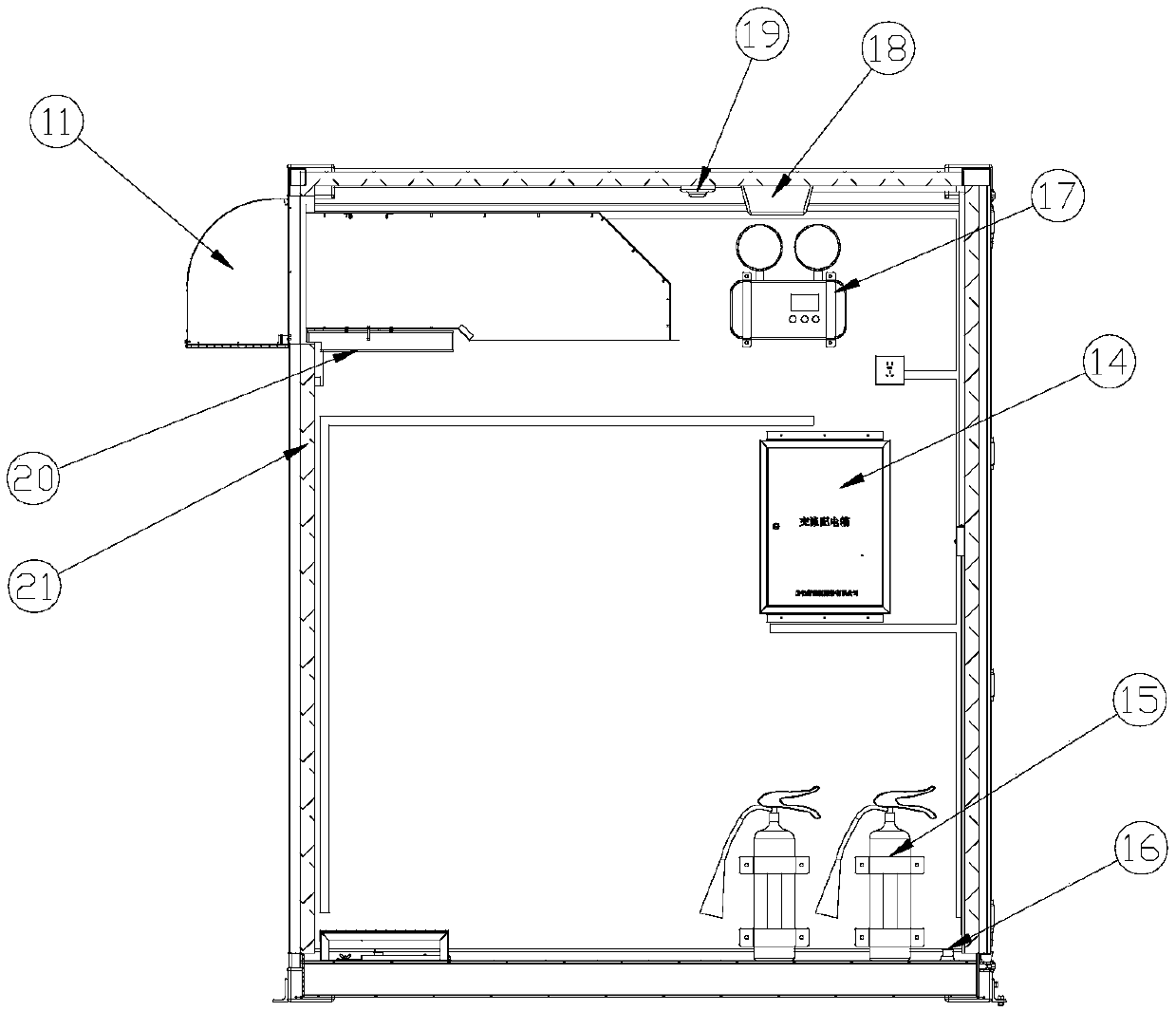 Box-type solar inversion station room