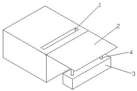 Practical type tool apron for cutting device of plastic-uptake molding machine